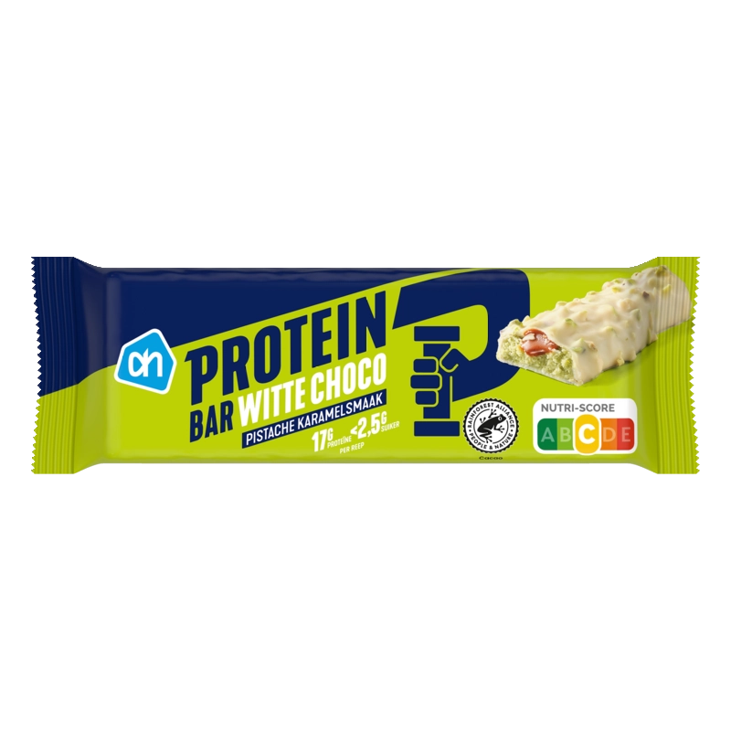 AH Proteïne reep witte choco pistache