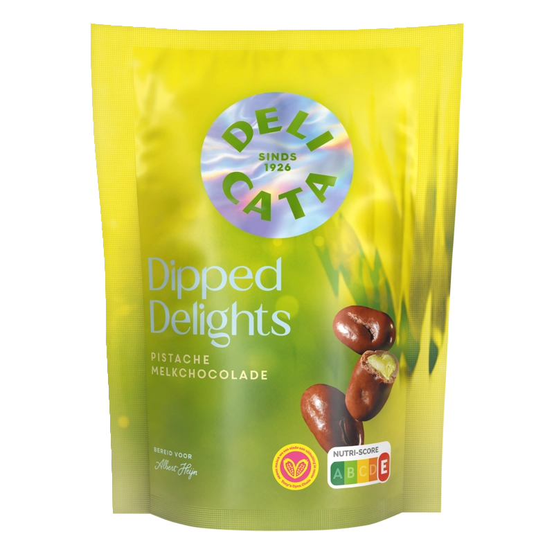 Delicata Dipped delights pistache melkchocolade