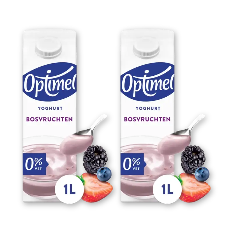 Optimel Yoghurt bosvruchten 2-pack