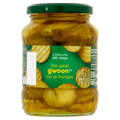 G'woon Augurkschijfjes zoetzuur