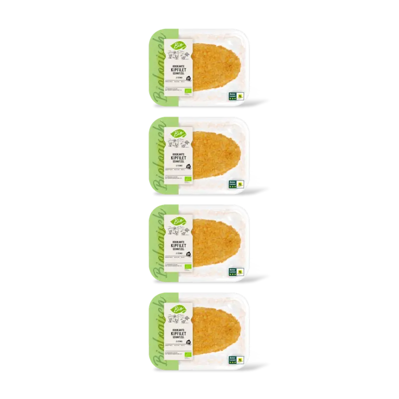 AH Biologisch Krokante kipfiletschnitzel 4-pack