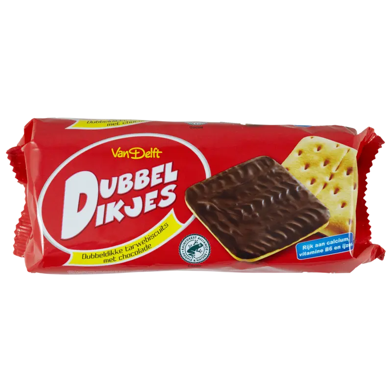 Van Delft Dubbeldikjes pure chocolade