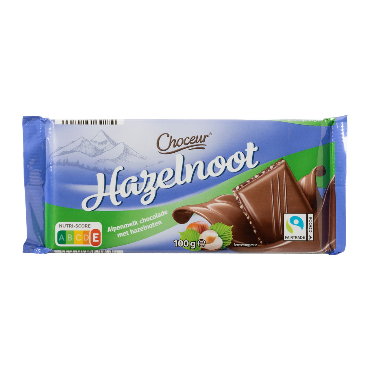 Alpenmelk chocolade met hazelnoot