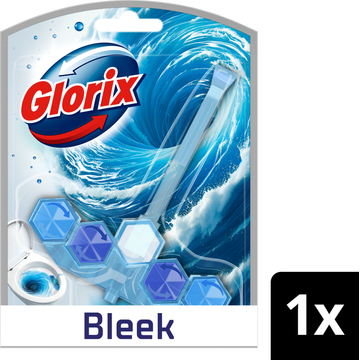 Glorix Actief Blauw Water Toiletblok Bleek 1 stuk