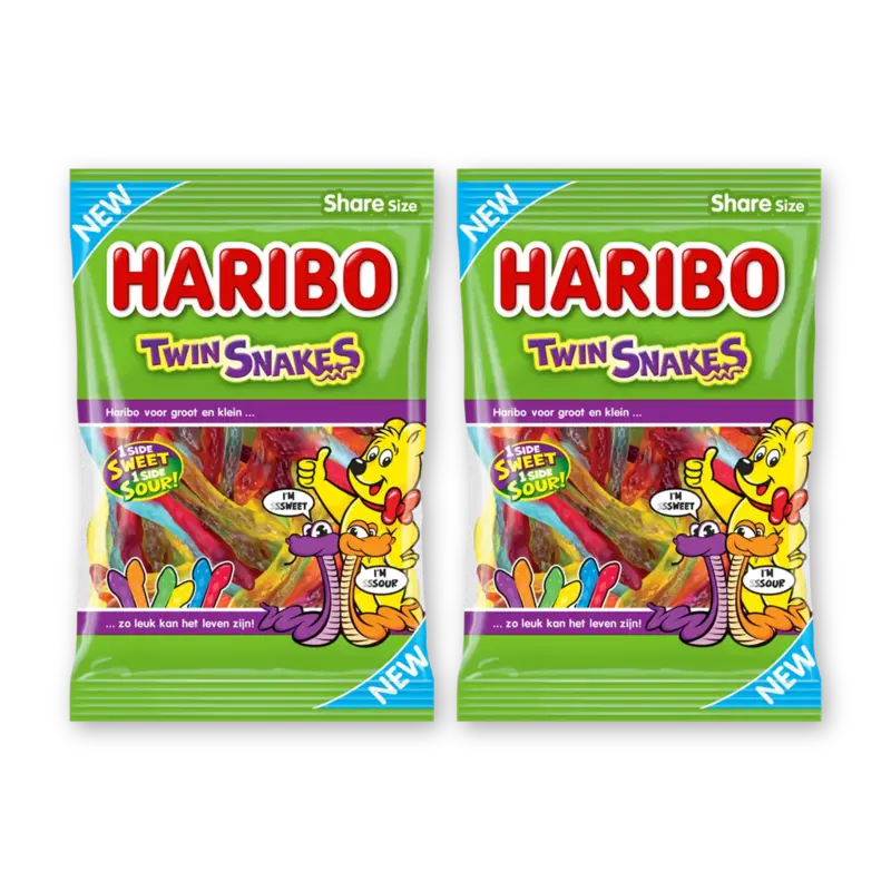 Haribo Twin snakes 2-pack