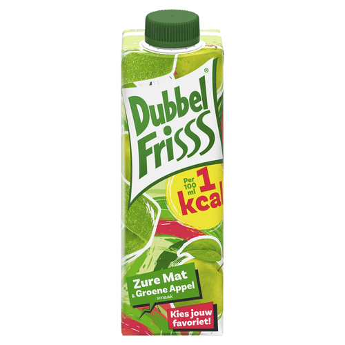 Dubbelfrisss Zure Mat & Groene Appel 1kcal