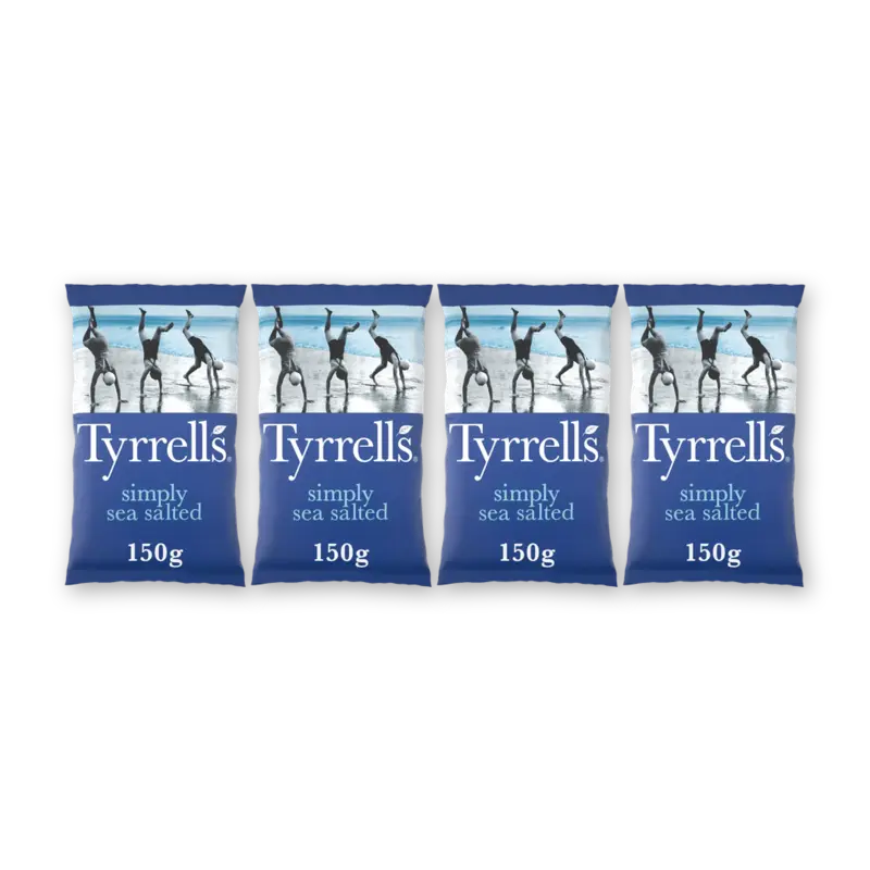Tyrrells Simply sea salted 4-pack