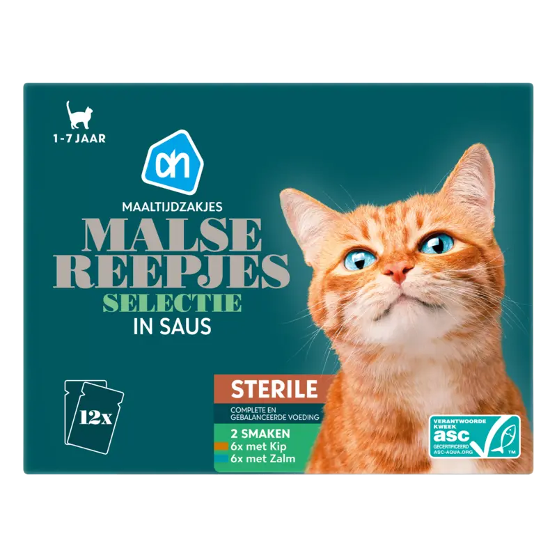 AH Maaltijdzak malse reepjes in saus steril