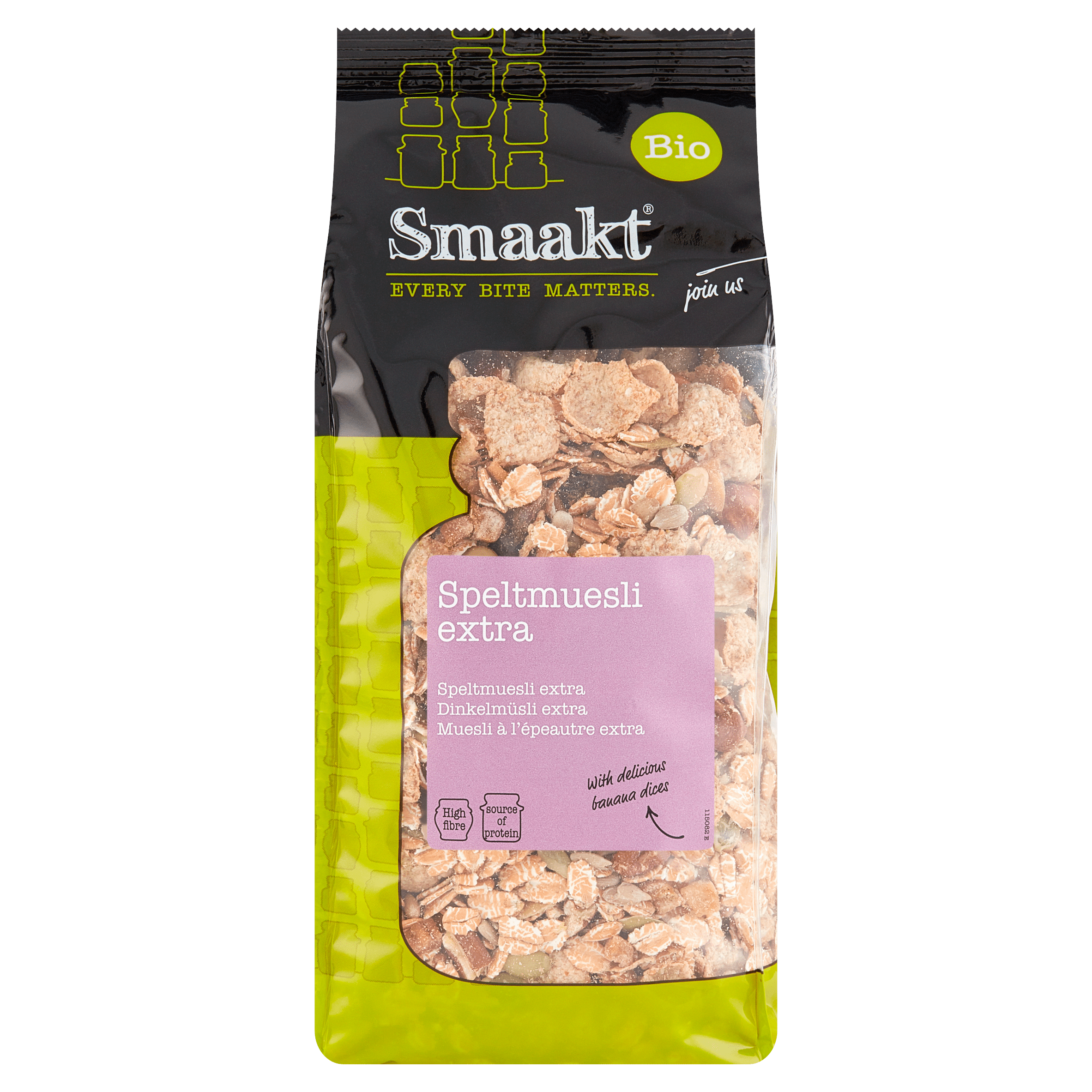 Smaakt Speltmuesli extra bio
