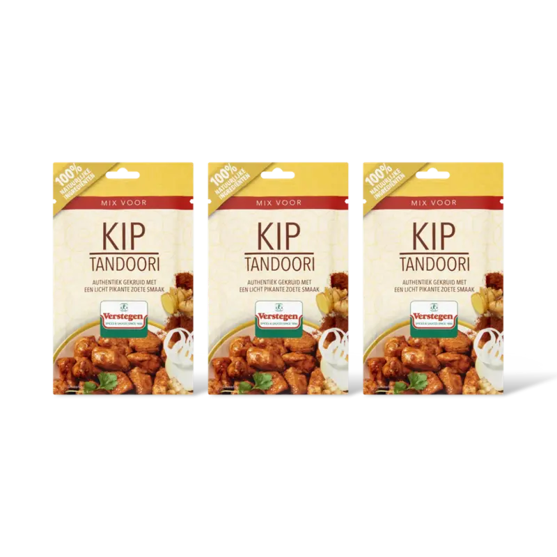 Verstegen Kruidenmix voor kip tandoori 3-pack