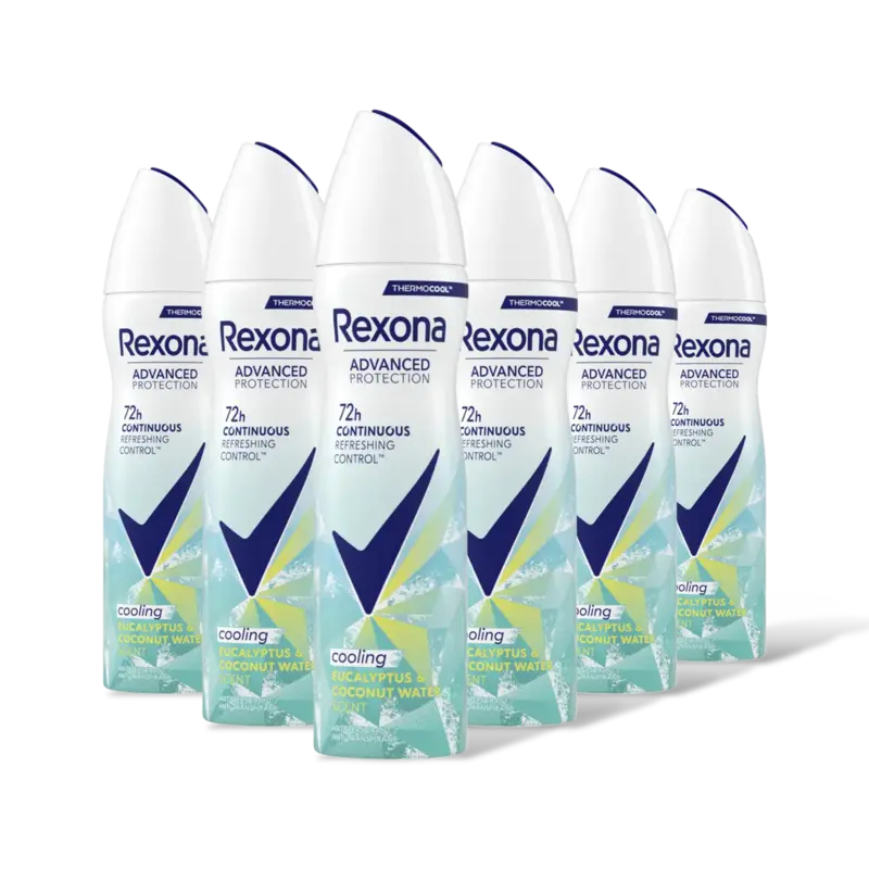 Rexona Cooling eucalyptus & coconutwater 6-pack
