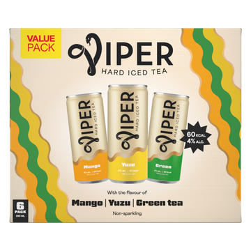 Viper Iced Tea Mango-Lemon 6x250ML