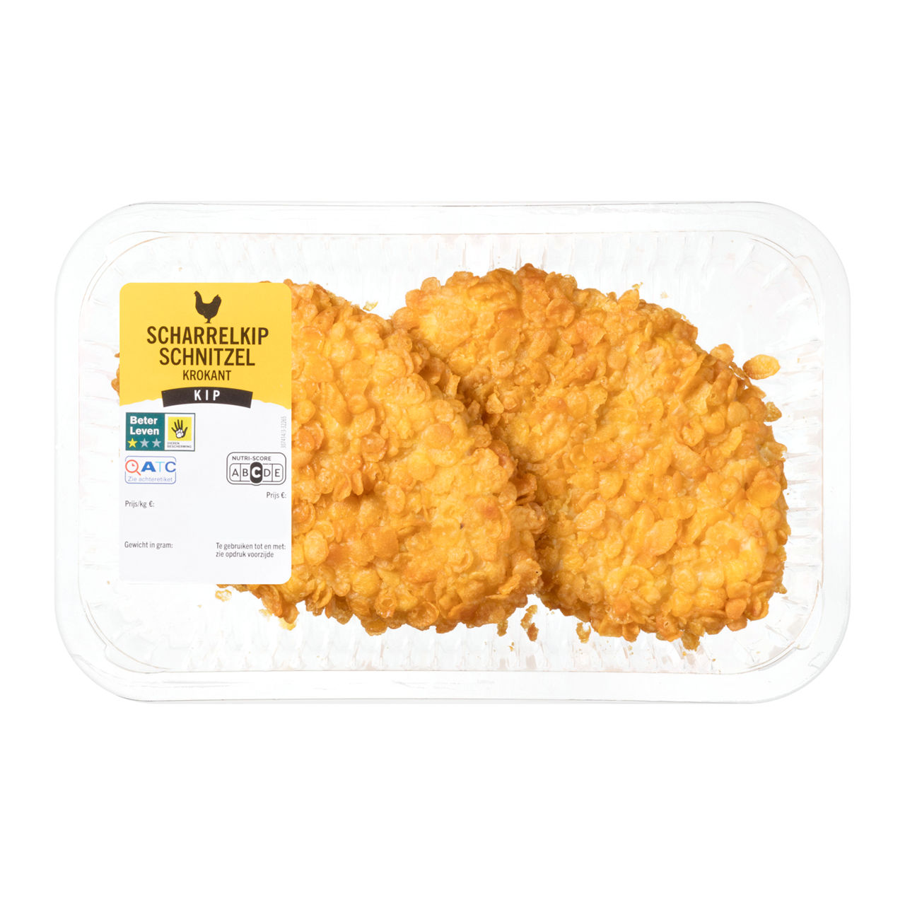 Krokante scharrelkipschnitzels