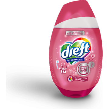 Dreft Quick Wash Pink- Fragrance Boost, 27 Wasbeurten