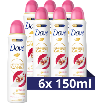 Dove Advanced Care Anti-Transpirant Pomegranate Scent 150ML 6 stuks
