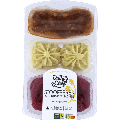 Daily Chef Stoofperen-puree met hachee