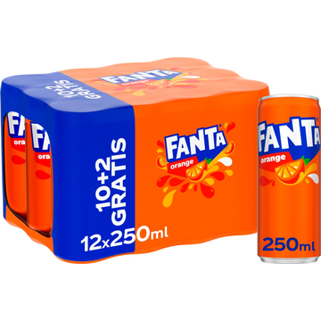 Fanta Orange 10+2 Gratis 12 x 250 ml