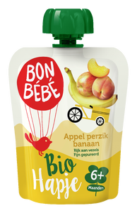 Bonbebe 4m+ Knijpzak Appel Perzik