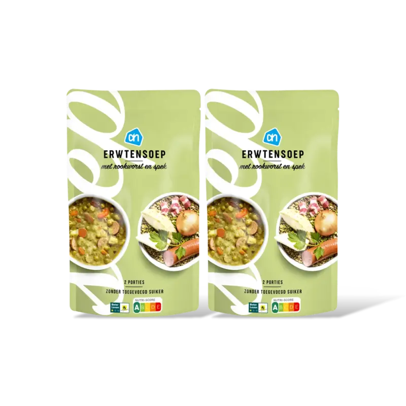 AH Erwtensoep met rookworst en spek 2-pack