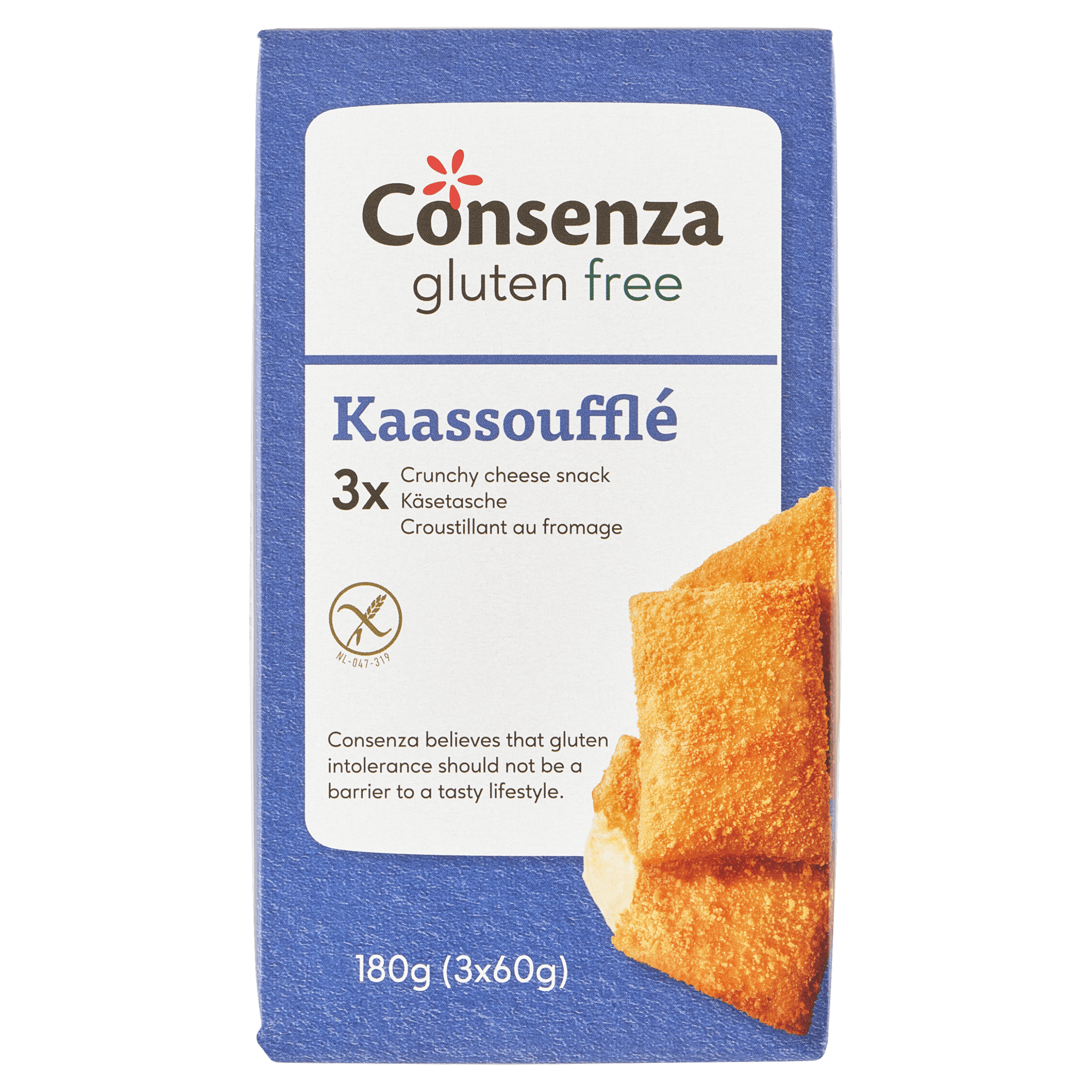 Consenza Glutenvrij kaassoufflé bio 3st