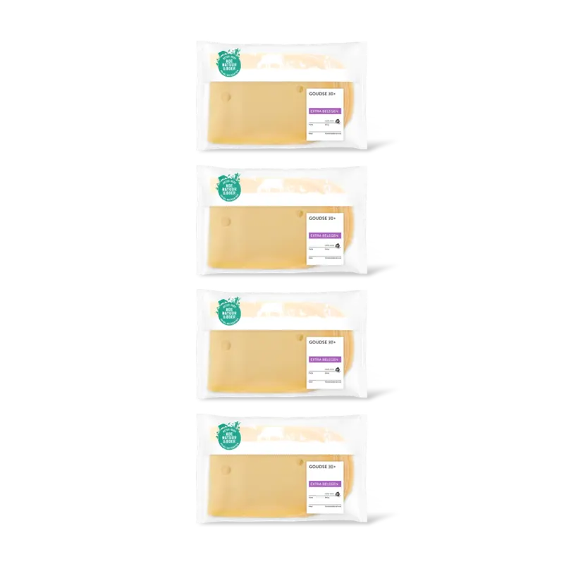 AH Goudse extra belegen 30+ plakken 4-pack