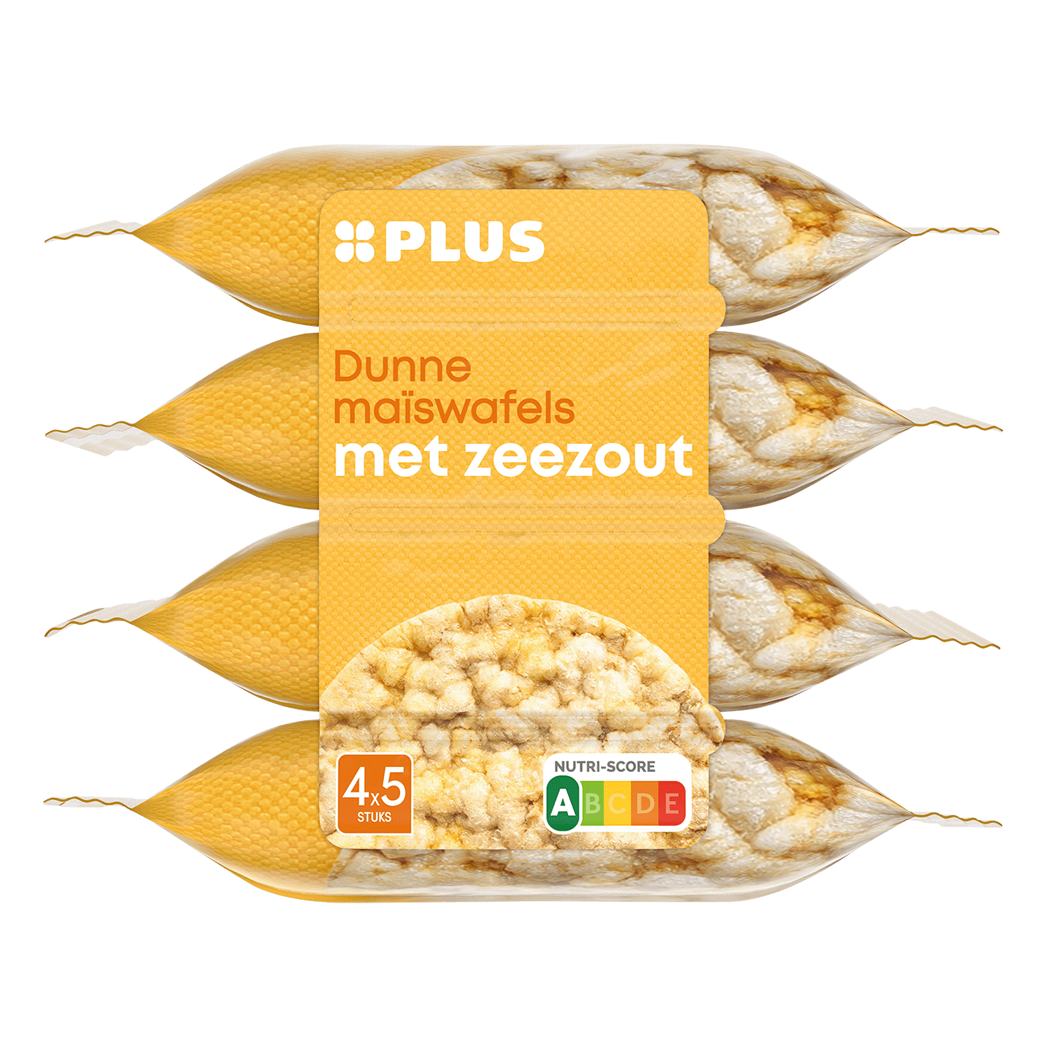 PLUS Maiswafels zeezout portie