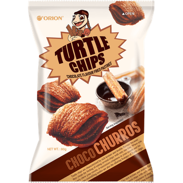 ORION Turtle Chips Choco Churros 80g