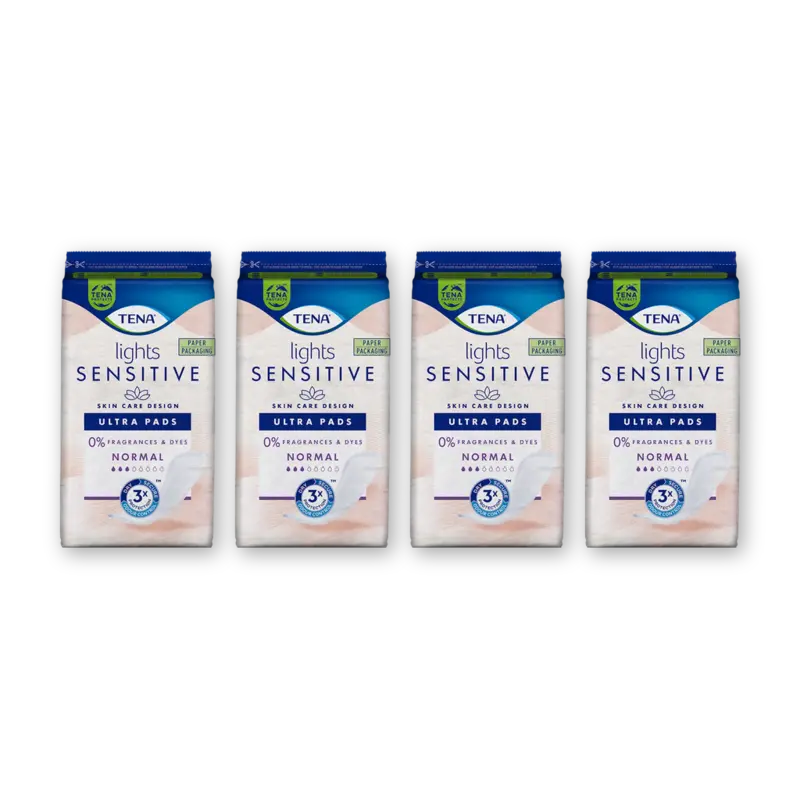 Tena Lights sens normal inlegkruisjes 4-pack