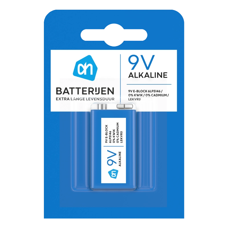 AH 9V alkaline batterijen