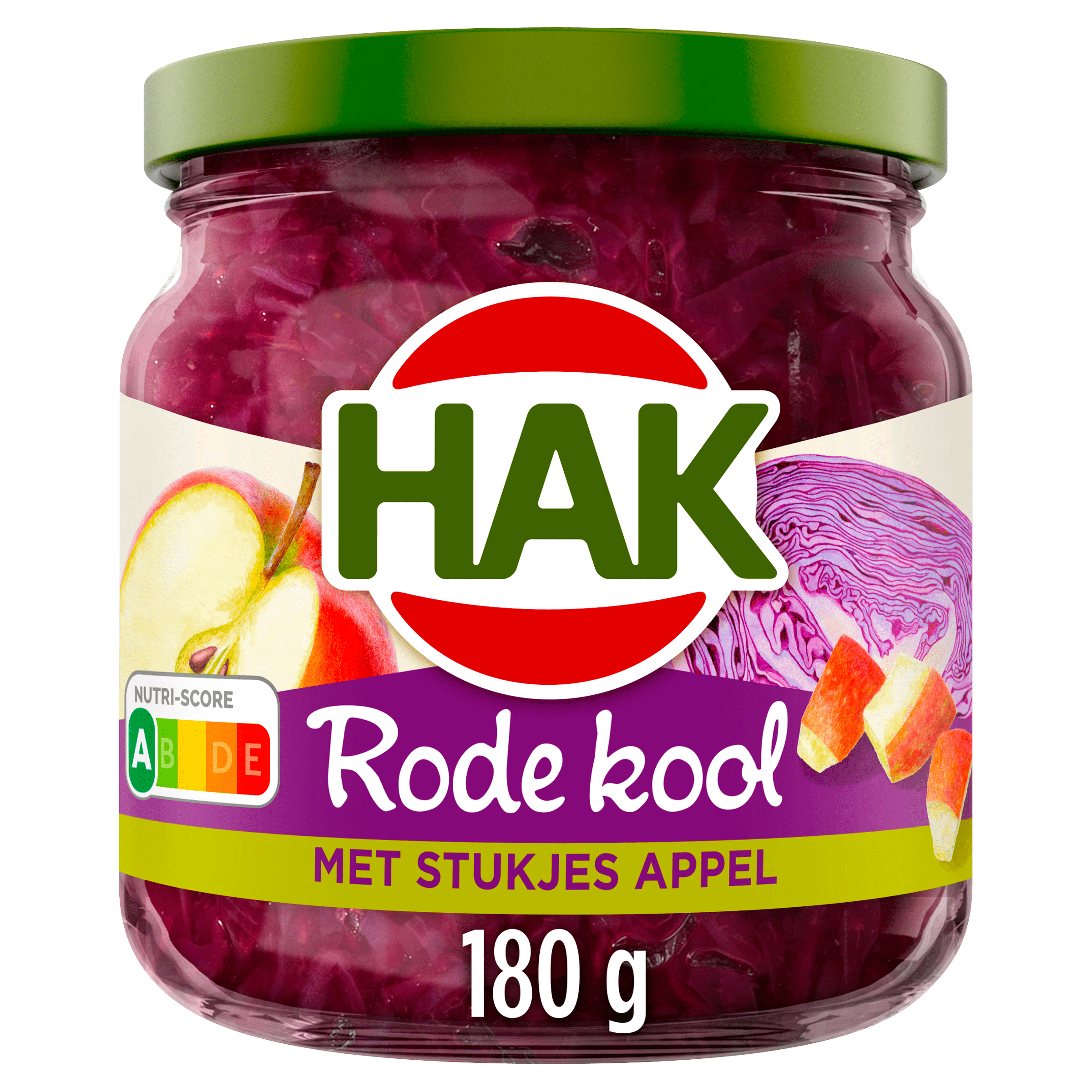 Hak Rode kool met stukjes appel