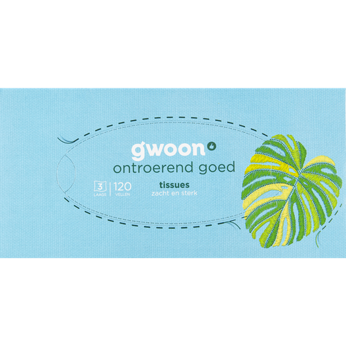 G'woon Tissuebox zacht en sterk 3-laags