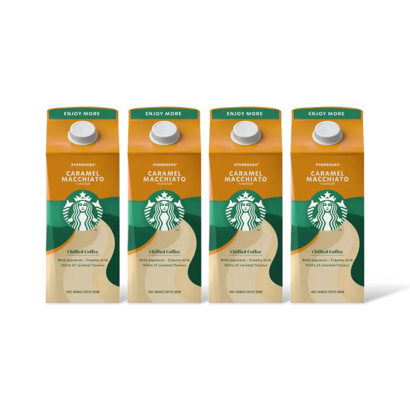 Starbucks Caramel macchiato ijskoffie 4-pack