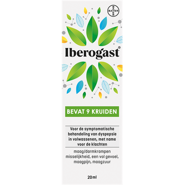 Iberogast Vloeistof voor Oraal Gebruik Bevat 9 Kruiden 20 ml