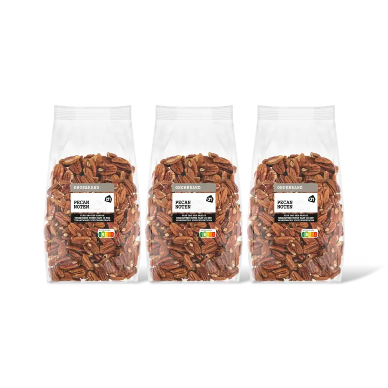 AH Pecannoten ongebrand 3-pack