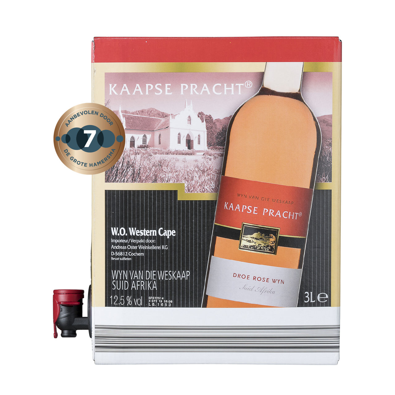 Kaapse Pracht rosé bag-in-box