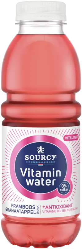Sourcy Vitaminwater framboos granaatappel