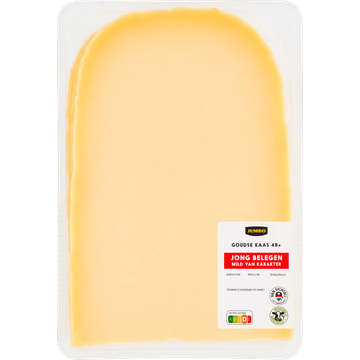 Jumbo Goudse Kaas 48+ Jong Belegen Plakken ca. 200 g