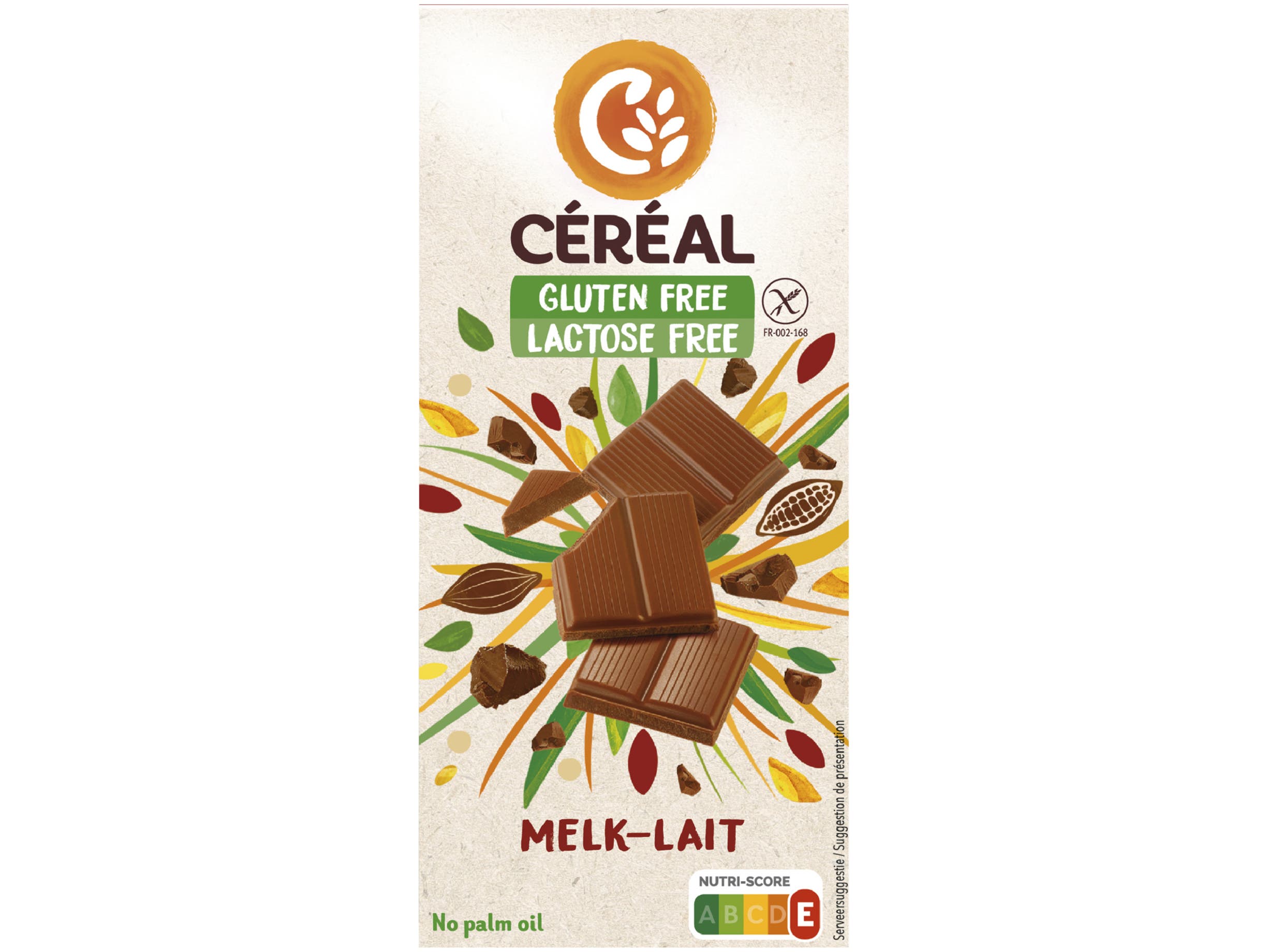 Glutenvrije melkchocolade reep