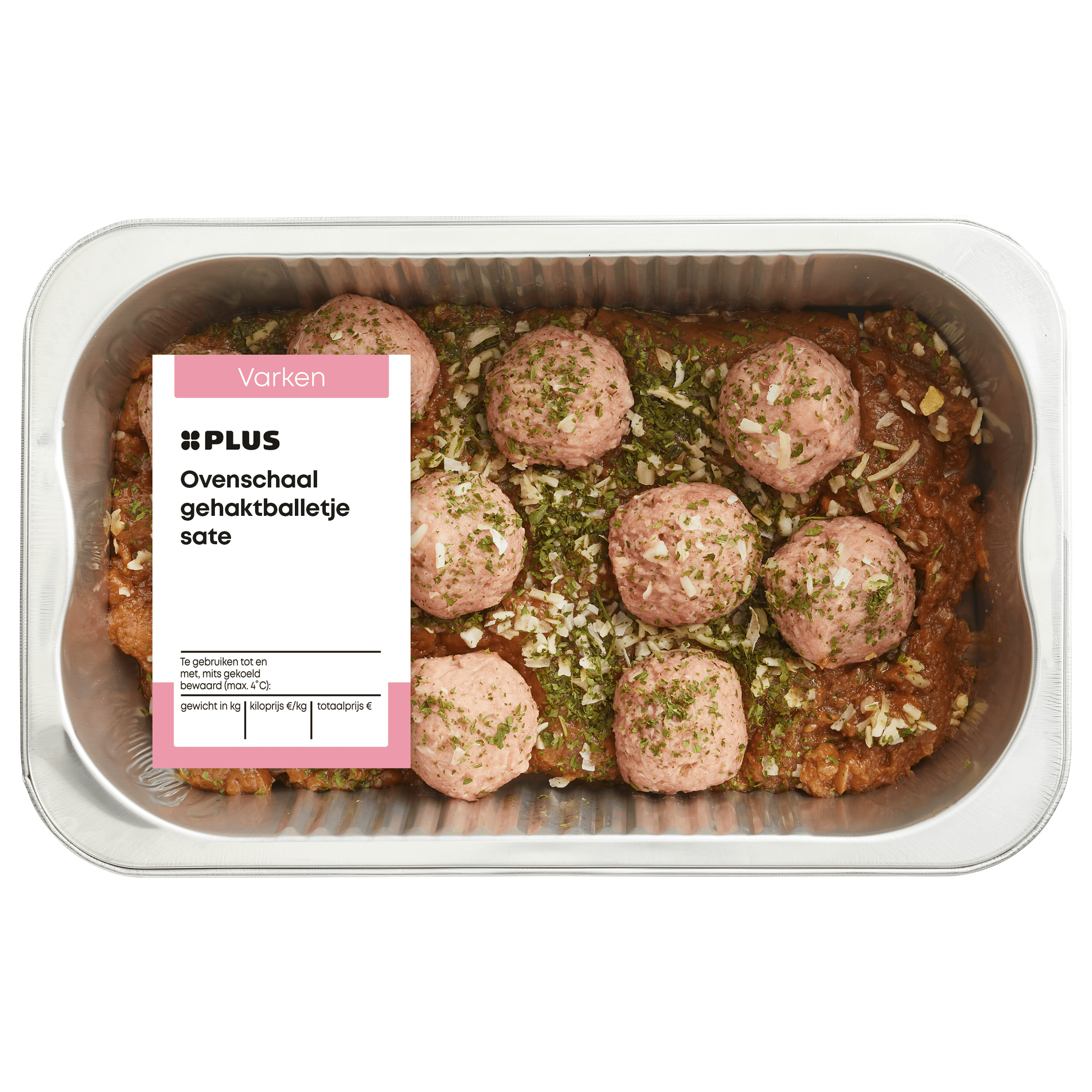 PLUS Ovenschaal gehaktballetjes in saté