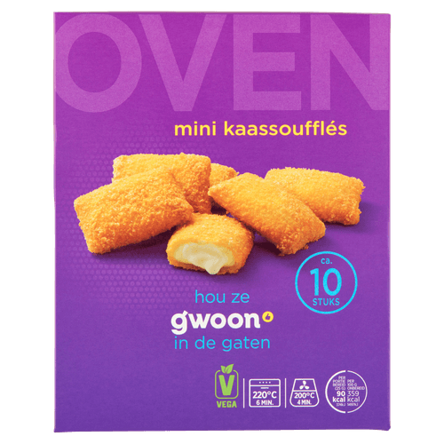G'woon Kaassouffle mini oven 10 stuks