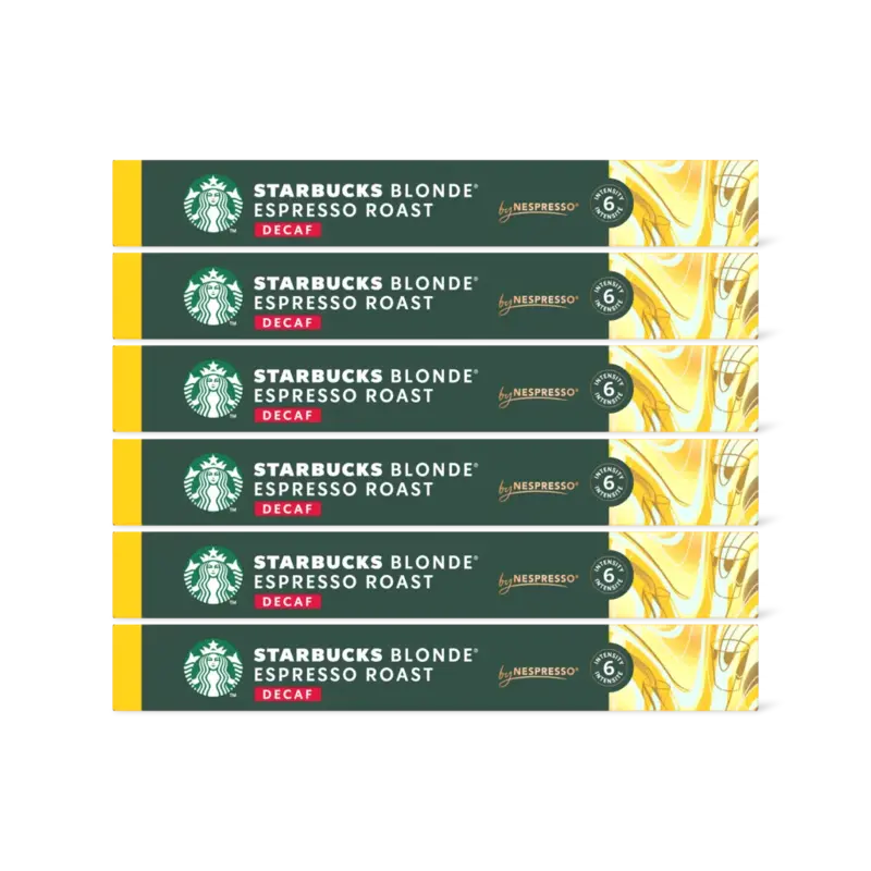 Starbucks Blonde espresso roast decaf caps 6-pack