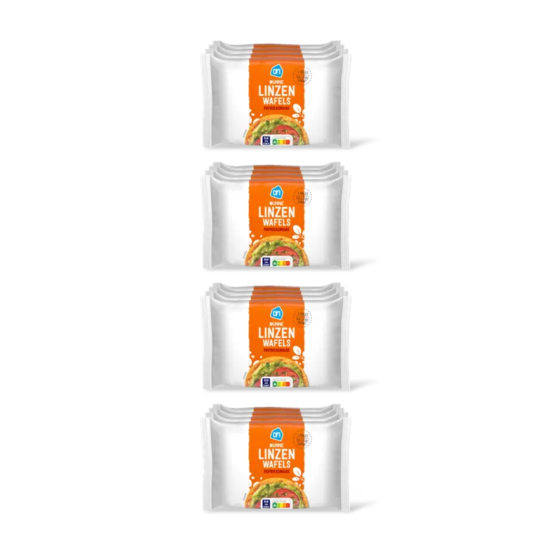 AH Dunne linzenwafels paprika smaak 4x 4pck