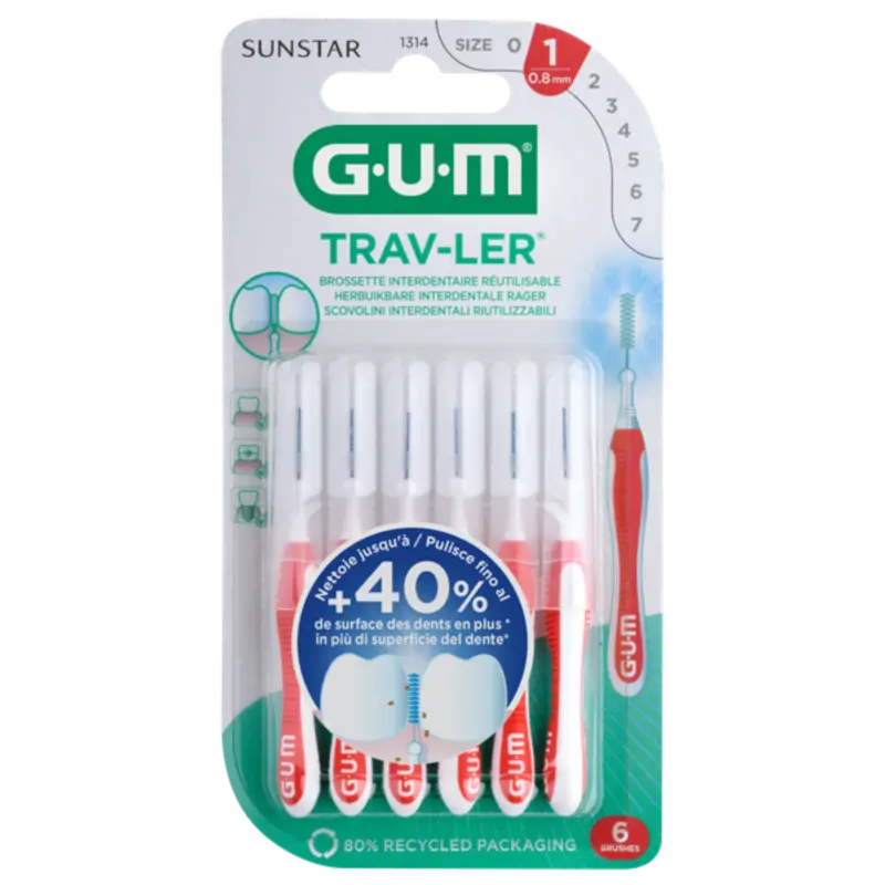 GUM Trav-Ler rager 0,8 mm