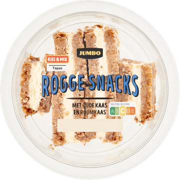 Jumbo Rogge Snacks met Oude Kaas en Roomkaas 100 g