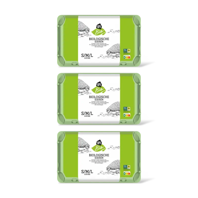 AH Biologisch Eieren S M L 3pack