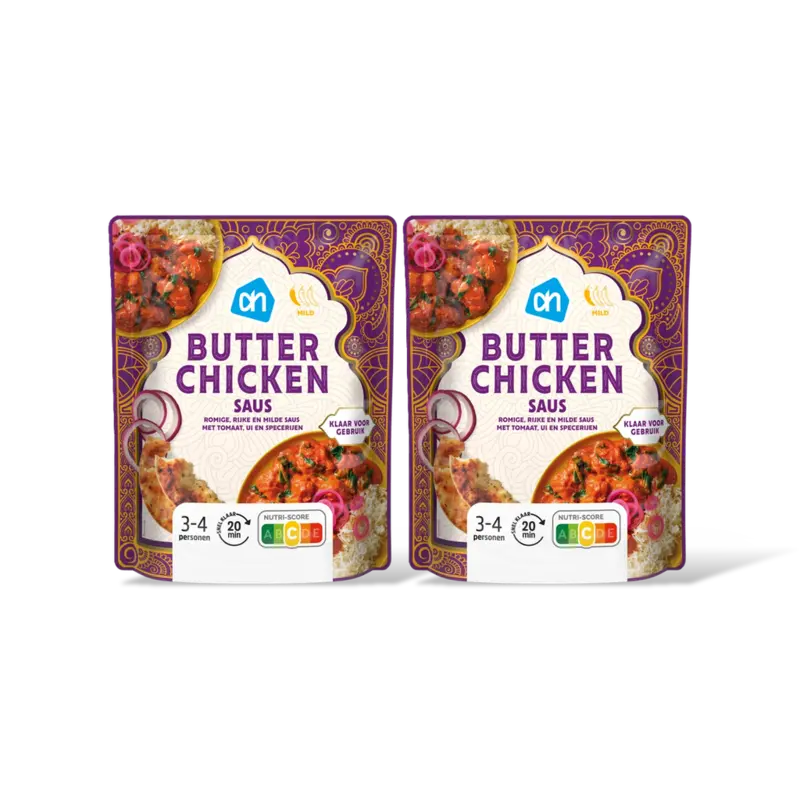 AH Butter chicken saus 2-pack