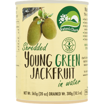 Nature's Charm Shredded Young Green Jackfruit in Water 565 g