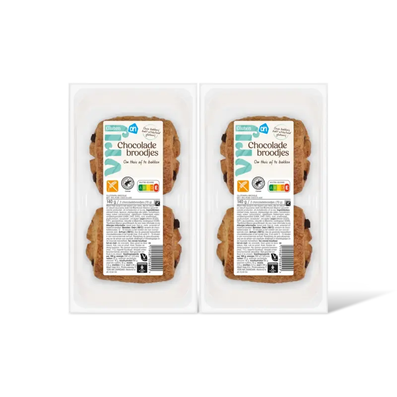 AH Glutenvrij Chocolade broodjes 2-pack