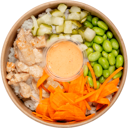 Fresh & easy Poke bowl kip