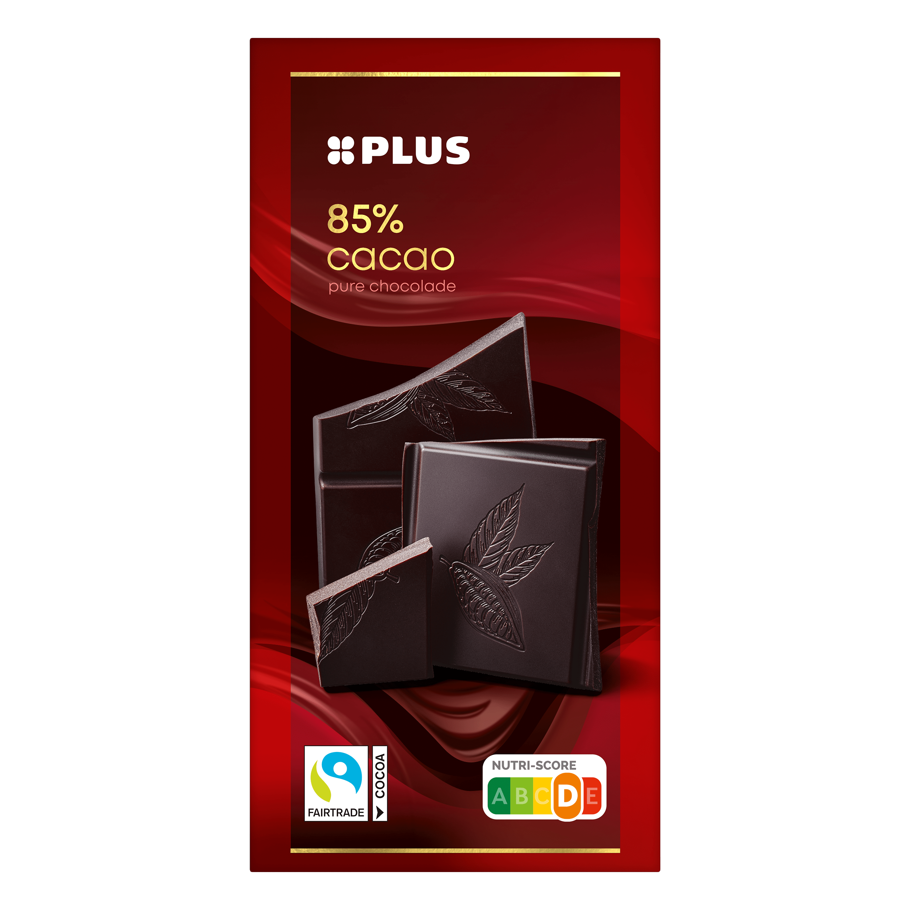 PLUS Chocoladereep 85% puur Fairtrade